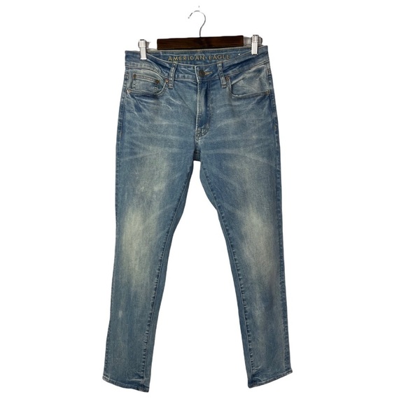 American Eagle AEO Light Distressed Slim Fit Jeans 29 X 30 - Picture 1 of 4
